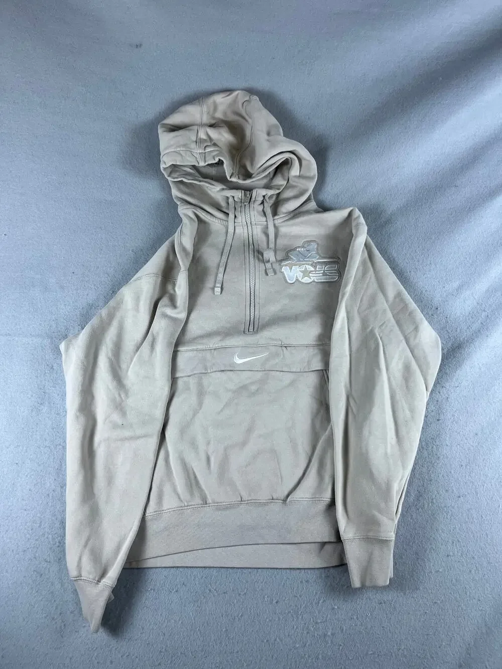 Tennessee Volunteers Hoodie Mens L Beige Nike Vols Football NCAA Sports Anorak